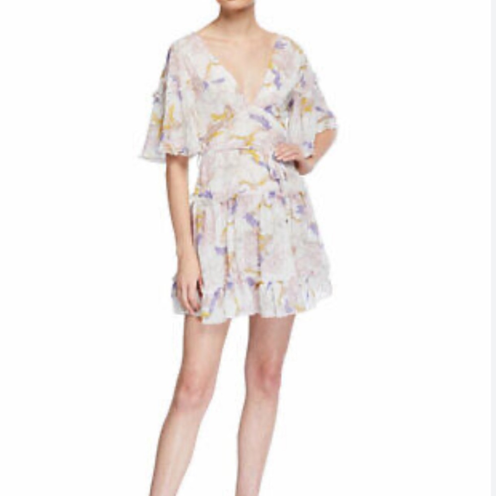 Allison New York flutter sleeve floral dress